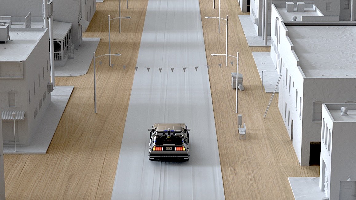 Early time travel devlook shot before it hit 8.8mph