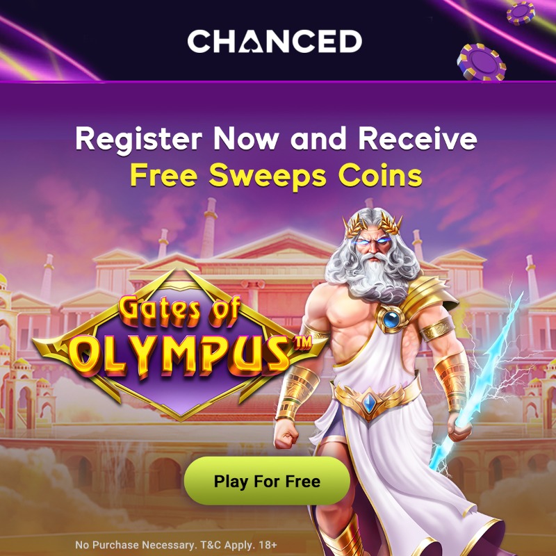 RealChanced's tweet photo. Register Now &amp; Receive Free Sweeps Coins with Chanced Social Casino - America's Finest Social Casino! Play Today on over 500 Social-Casino Style Games!
