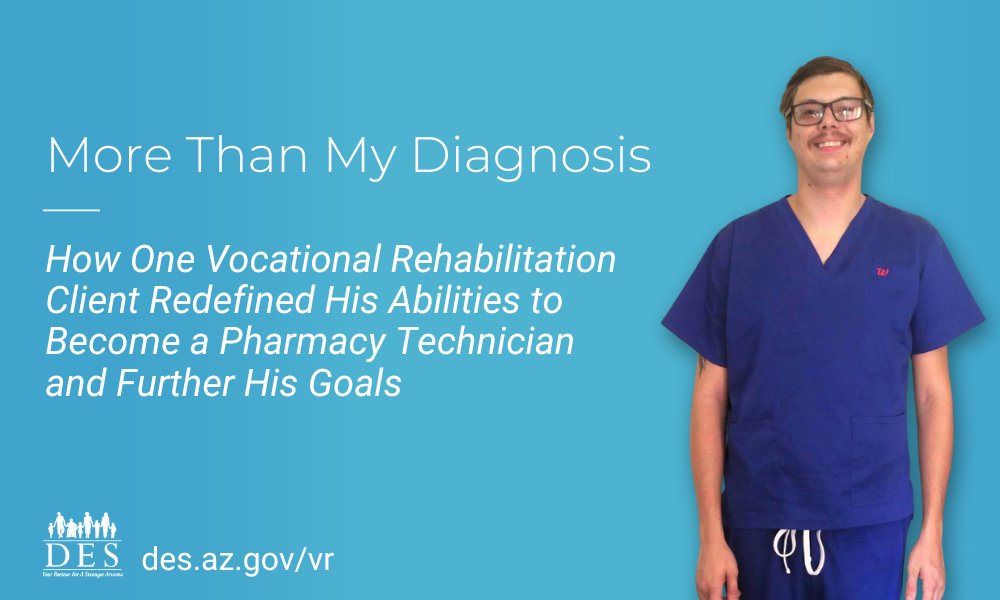 When Dakota was 8 years old, he was diagnosed with Autism Spectrum Disorder, Bipolar Disorder, Obsessive-Compulsive Disorder, and Anxiety. With VR support, Dakota was able to redefine his abilities, launch his career, and further his goals: des.az.gov/node/26653