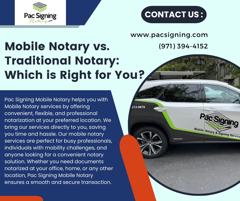pacsigning's tweet photo. Mobile Notary vs. Traditional Notary: Which is Right for You?
Visit https://t.co/vR8AcwWsJG
Call (971) 394-4152
#MobileNotary #NotaryServices #Convenience #hillsboro #lakeoswego #portland #beaverton #gresham
#MobileNotaryService #TraditionalNotaryService #PacSigning https://t.co/aZbe6CollZ