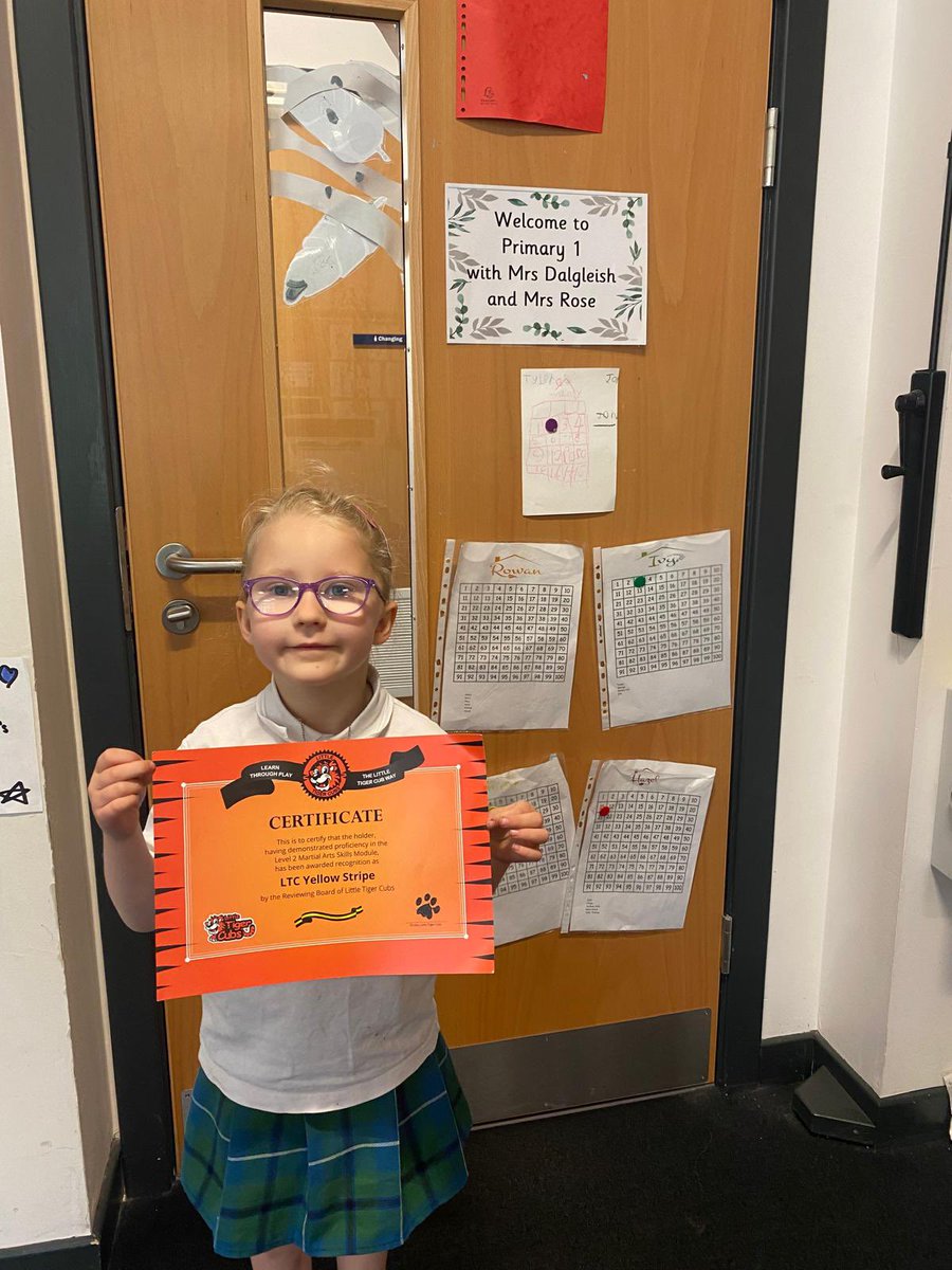 A yellow belt from this p1 girl! Well done ✨