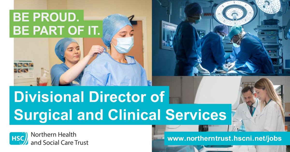 Could you play a key leadership role within our Senior Management Team?

We’re recruiting for a Divisional Director of Surgical and Clinical Services.

Full details are available here orlo.uk/qJVyv

Apply before 5pm on June 19 with interviews on July 17.

#teamNORTH