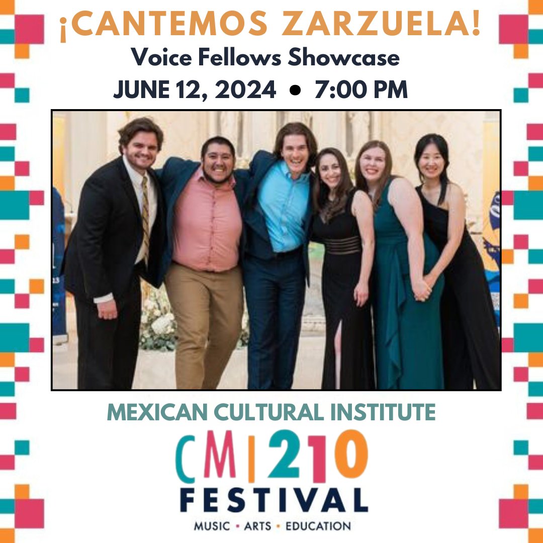 Join OPERA San Antonio and Classical Music Institute on Wednesday, June 12th at 7:00 PM at the Mexican Cultural Institute for Cantemos Zarzuela! This free, family-friendly concert celebrates Spanish classical music.

#getcreativesa #Opera #operasa #performancearts #SanAntonio