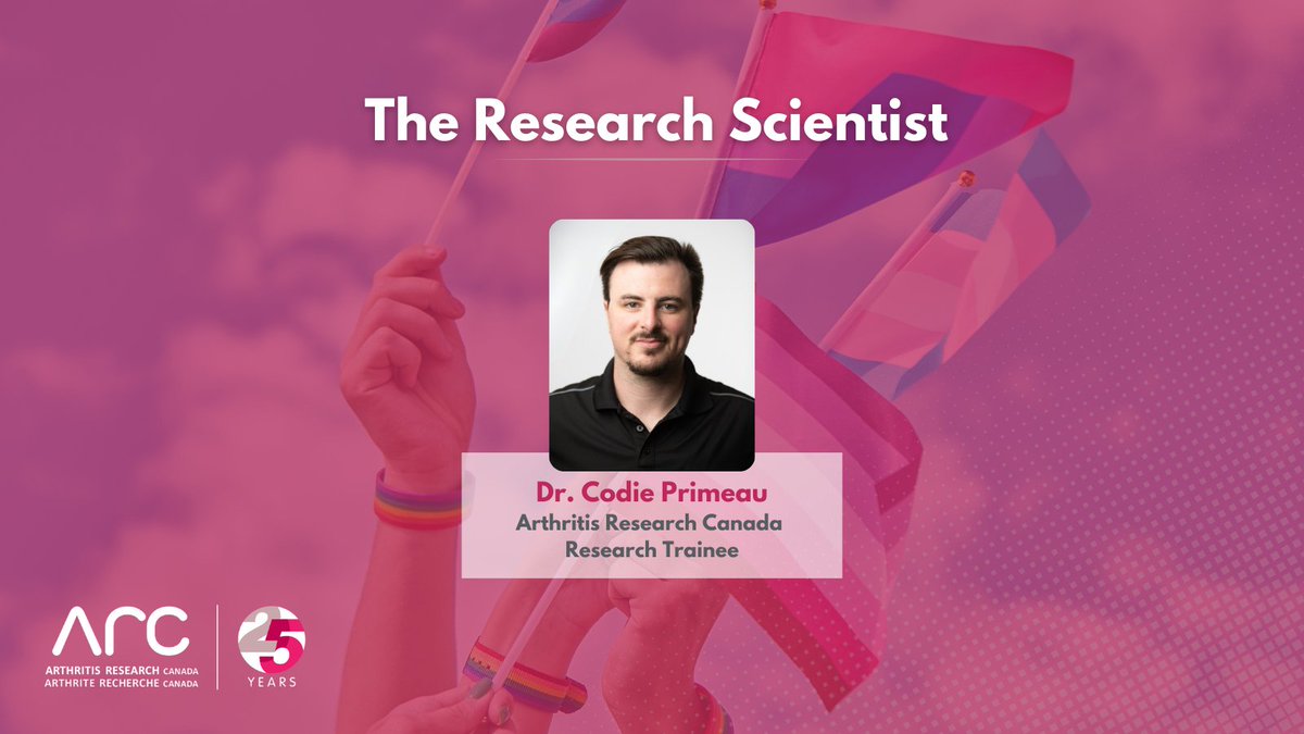 Arthritis Research Canada (@arthritis_arc) on Twitter photo #ArthritisResearch Highlight 💡 <a href="/Arthritis_ARC/">Arthritis Research Canada</a> team is conducting a study to ensure members of 2SLGBTQIA+ communities are included in arthritis research to help close knowledge gap and provide the best possible care. Learn more ow.ly/CpeG50S7QxE
#PrideMonth <a href="/CodiePrimeau/">Codie Primeau (he/him; il)</a> #ArthritisResearch Highlight 💡 <a href="/Arthritis_ARC/">Arthritis Research Canada</a> team is conducting a study to ensure members of 2SLGBTQIA+ communities are included in arthritis research to help close knowledge gap and provide the best possible care. Learn more ow.ly/CpeG50S7QxE
#PrideMonth <a href="/CodiePrimeau/">Codie Primeau (he/him; il)</a>