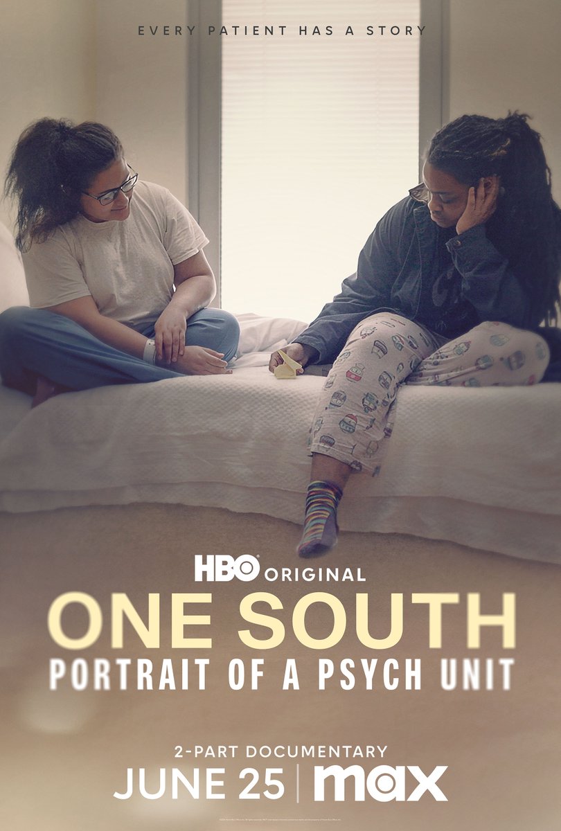 <a href="/HBO/">HBO</a> <a href="/NorthwellHealth/">Northwell Health</a> <a href="/StreamOnMax/">Actually HBO Max</a> Every patient has a story.

#OneSouthHBO: Portrait of a Psych Unit, a 2-part <a href="/HBO/">HBO</a> Original Documentary, premieres June 25 and 26 on <a href="/StreamOnMax/">Actually HBO Max</a>.