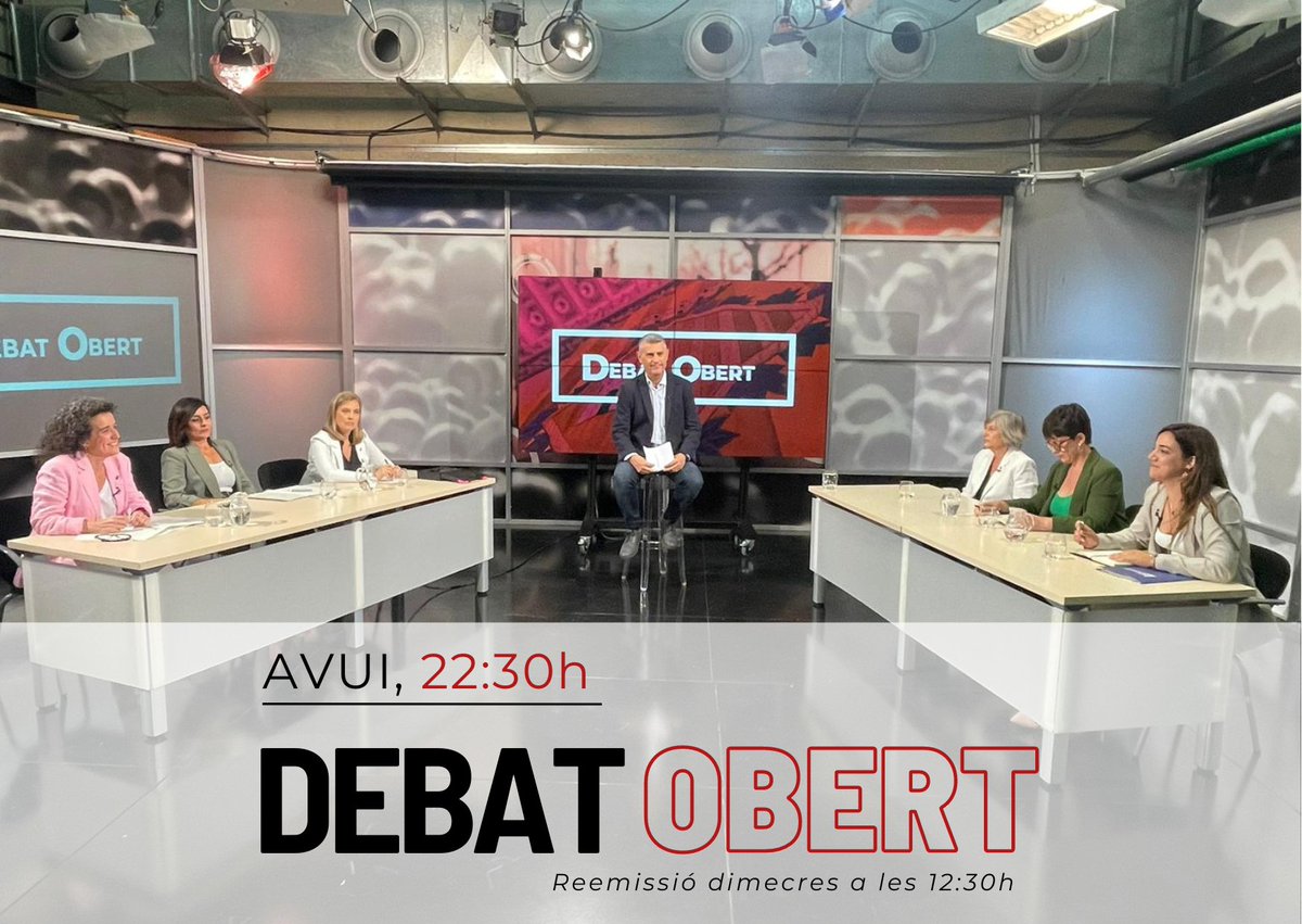 ‼️ 🗨️👥AVUI, #DebatObert | <a href="/FNovell/">Francesc Novell</a> modera el col•loqui amb representants de <a href="/TotperTerrassa/">Tot per Terrassa</a> <a href="/ERCterrassa/">ERC Terrassa</a> <a href="/juntsxterrassa_/">Junts per Terrassa 🎗</a> <a href="/PSCTerrassa/">PSC Terrassa/❤️</a> <a href="/VoxTerrassa/">VOX Terrassa</a> i <a href="/PPTerrassa/">Populars de Terrassa</a> a l'<a href="/ajterrassa/">Ajuntament de Terrassa</a>

🕥22:30h
📺<a href="/CanalTerrassa/">Canal Terrassa</a> 
🤳terrassadigital.cat | #Terrassa #apropteu 

🔄Reemissió DX 12:30h