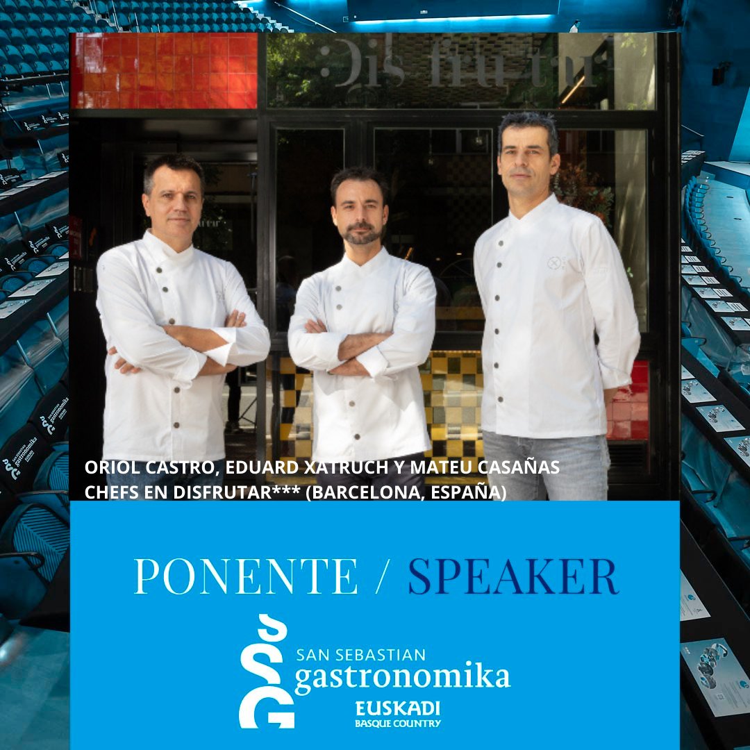 SS Gastronomika (@ssgastronomika) on Twitter photo Oriol Castro <a href="/oriolcastro/">Oriol Castro</a>, Eduard Xatruch <a href="/eduardxatruch/">Eduard Xatruch Cerro</a>, y Mateu Casañas, herederos del legado de elBulli, funcionan como una máquina perfectamente engrasada impulsada por la pasión, la innovación y el trabajo arduo. <a href="/DisfrutarBCN/">Disfrutar Barcelona</a> en #ssg24
i.mtr.cool/lofreeoera Oriol Castro <a href="/oriolcastro/">Oriol Castro</a>, Eduard Xatruch <a href="/eduardxatruch/">Eduard Xatruch Cerro</a>, y Mateu Casañas, herederos del legado de elBulli, funcionan como una máquina perfectamente engrasada impulsada por la pasión, la innovación y el trabajo arduo. <a href="/DisfrutarBCN/">Disfrutar Barcelona</a> en #ssg24
i.mtr.cool/lofreeoera
