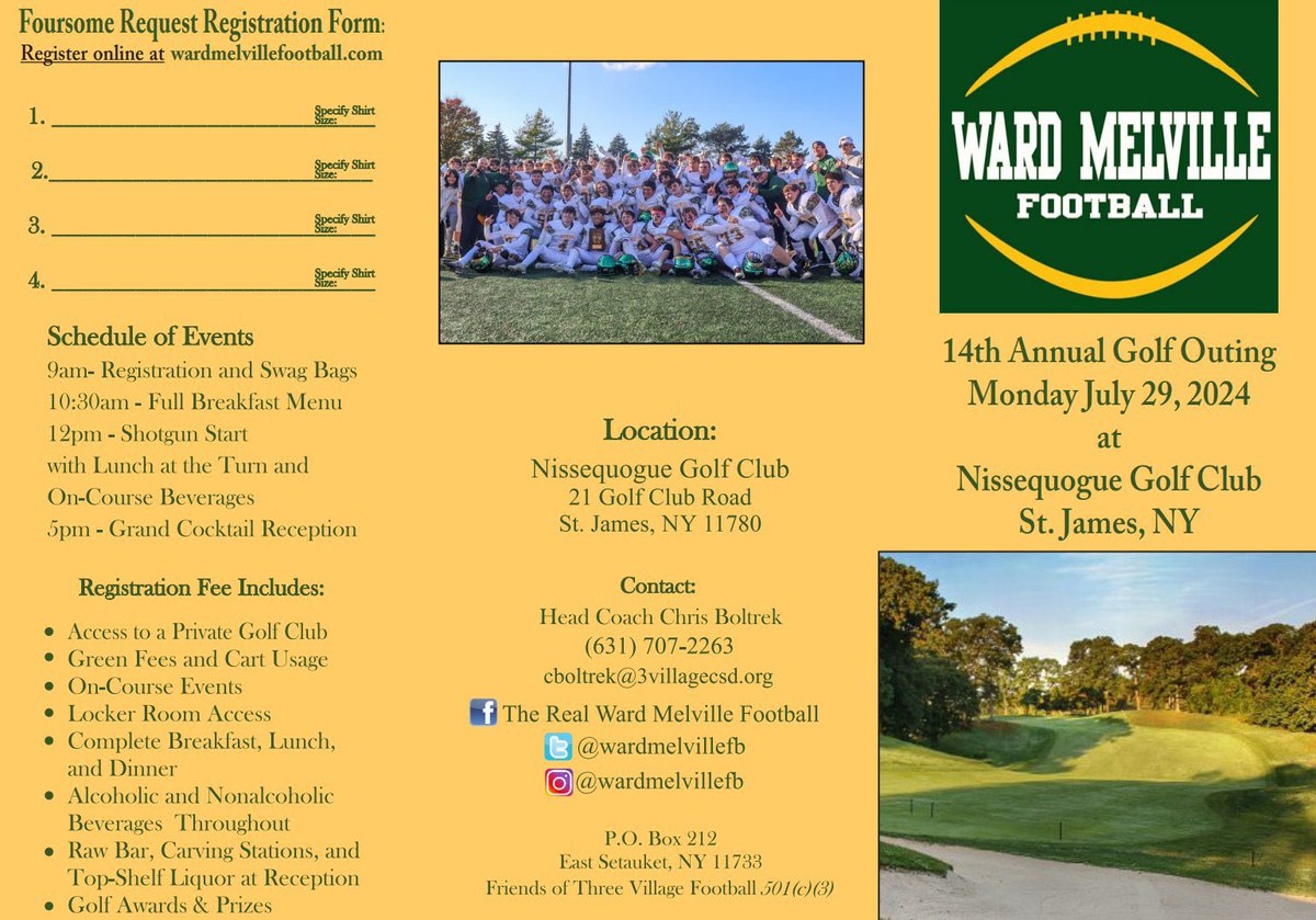 WardMelvilleFB's tweet image. Thank you to #GirardWealthManagement for being a hole sponsor at our #GolfOuting on July 29th! Great to add new sponsors each year and continue to build relationships within #ThreeVillage! #WMFB #WardMelville 
girardwmg.com