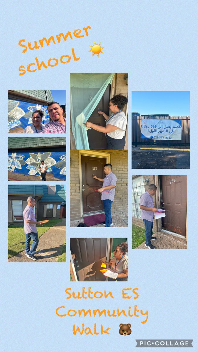 SuttonES_HISD's tweet image. Summer School Community Walk 🐻☀️ #summerschool #suttonpride