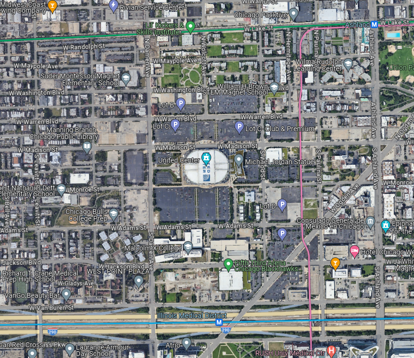 hugovdthusen's tweet photo. For my Chicago followers, why does the Pink line not have a station at this stadium? https://t.co/kjMhneG3nV