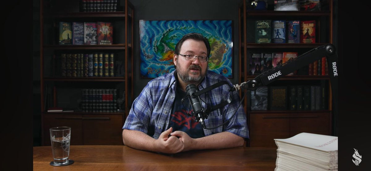Cosmere16Pod's tweet photo. Después de terminar Viento y Verdad Sanderson ha confirmado que terminará las revisiones de Isles of Emberdark (Proyecto Secreto 5), luego Arena Blanca y también el Arcanum de historias no Cosmere en 6 meses. Y en enero empezará con Mistborn Era 3. Va a tener unos meses duros https://t.co/52NCDf6R9W