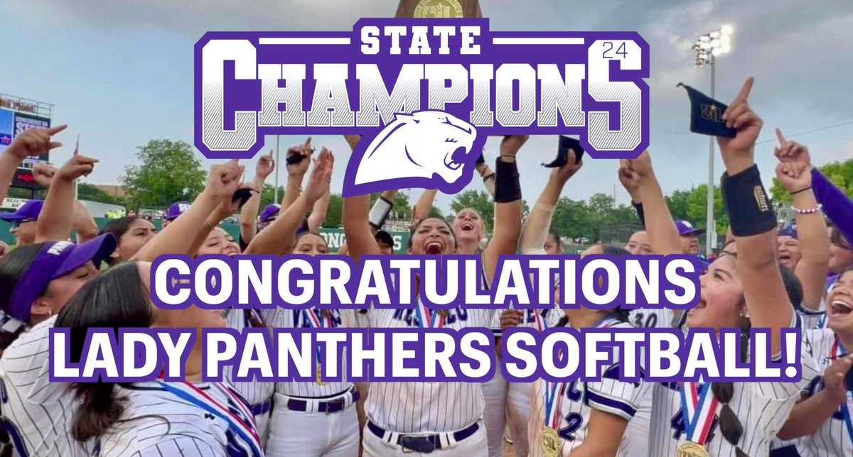 HidalgoCountyTX's tweet photo. A historic moment! 💜🥎 Hidalgo County Commissioners Court and @HCP1_Fuentes congratulate the Weslaco Lady Panthers Softball team for their 6A STATE CHAMPIONSHIP! 

You have proven that it’s not over till it’s over! 🏆

WATCH: https://t.co/jJ4Gukrc0B https://t.co/6irWcTkUnD
