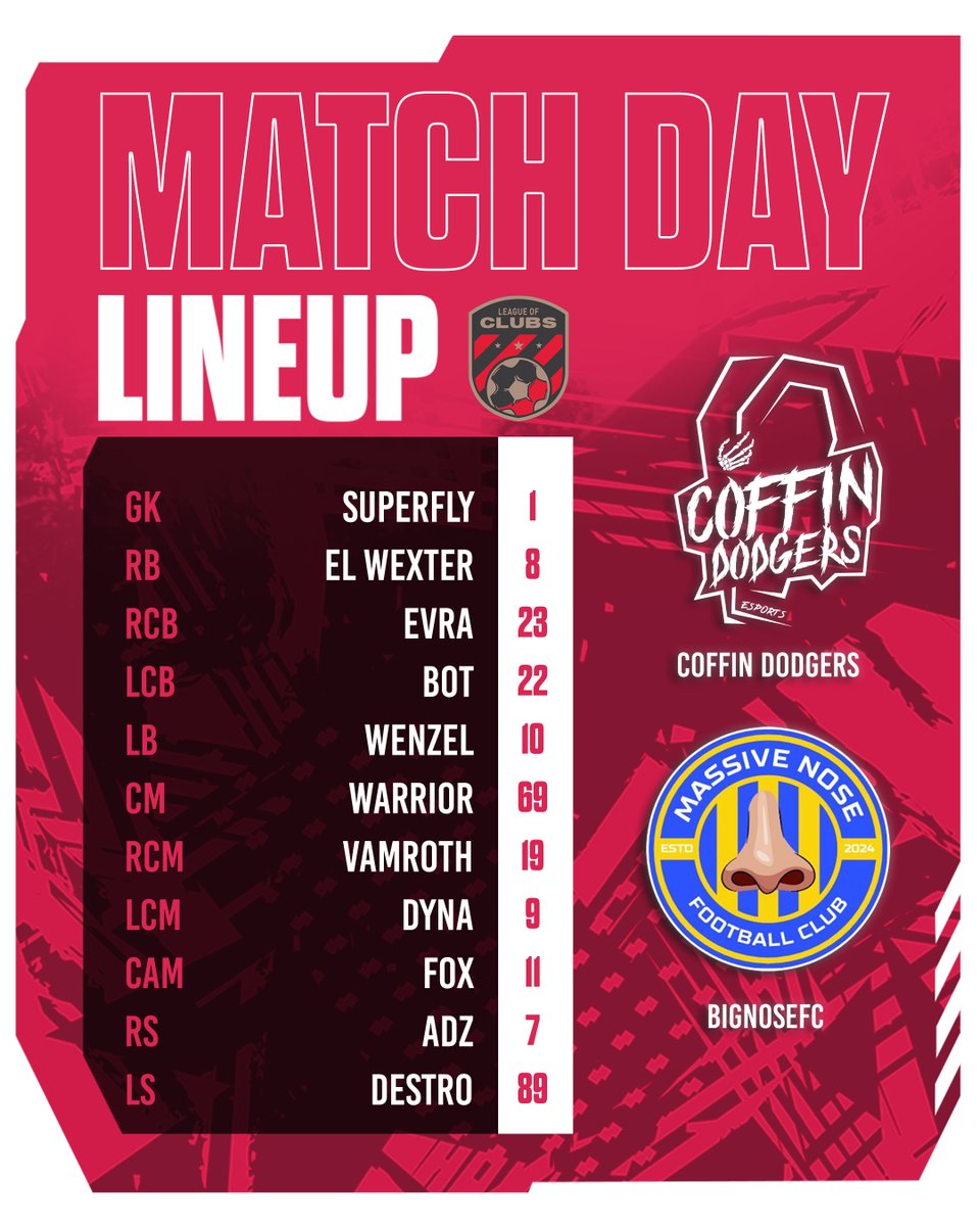 The Dodgers face off against @MassiveNoseFC  tonight at 8PM BST in the <a href="/leagueofclubs/">League of Clubs</a> Creative league. 
Catch all the action over on youtube.com/@FoxSakeGG