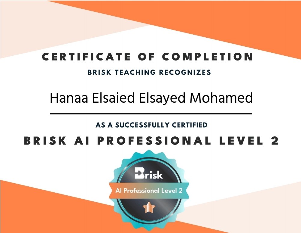 Hourmohamed10's tweet photo. #CertifiedAIBriskProfessional
🚀لقد كسبت بريسك لتدريس المهني:
🚀محترف الذكاء الاصطناعي والذكاء الاصطناعي المستوى 2
🚀 شهادة المستوى 1 والمستوى 2!
🚀أنا رسمياً مهني الذكاء الاصطناعي بريسك🚀.
🚀انضم إلي في رحلة الذكاء الاصطناعي هذه.
#aitoolsforteachers #teachertimesaver #Brisk https://t.co/0tfgjwdl4I