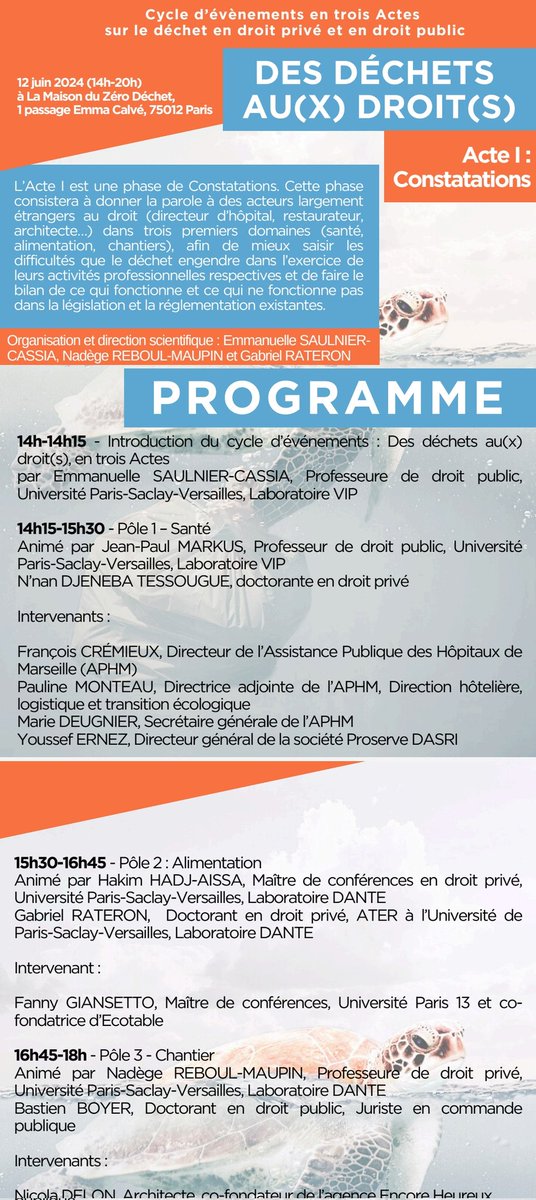 Emmanuelle Saulnier-Cassia (@saulniercassia) on Twitter photo Le(s) droit(s) des déchets c'est demain ! Un premier événement à la <a href="/Maison_ZD/">La Maison du Zéro Déchet</a>, coorganisé par le <a href="/DANTE_UVSQ/">Laboratoire D@NTE</a>, <a href="/VIP_UVSQ/">Laboratoire VIP</a> et le soutien de la @GS_Droit_Saclay avec Nadège Reboul-Maupin <a href="/GabrielRtn/">Gabriel Rateron</a> @JeanPaulMarkus Hakim Hadj-Aissa <a href="/FCREMIEUX/">François Crémieux</a> <a href="/FannyGiansetto/">Fanny Giansetto</a> <a href="/ENCOREHlab/">Encore Heureux</a> ... Le(s) droit(s) des déchets c'est demain ! Un premier événement à la <a href="/Maison_ZD/">La Maison du Zéro Déchet</a>, coorganisé par le <a href="/DANTE_UVSQ/">Laboratoire D@NTE</a>, <a href="/VIP_UVSQ/">Laboratoire VIP</a> et le soutien de la @GS_Droit_Saclay avec Nadège Reboul-Maupin <a href="/GabrielRtn/">Gabriel Rateron</a> @JeanPaulMarkus Hakim Hadj-Aissa <a href="/FCREMIEUX/">François Crémieux</a> <a href="/FannyGiansetto/">Fanny Giansetto</a> <a href="/ENCOREHlab/">Encore Heureux</a> ...