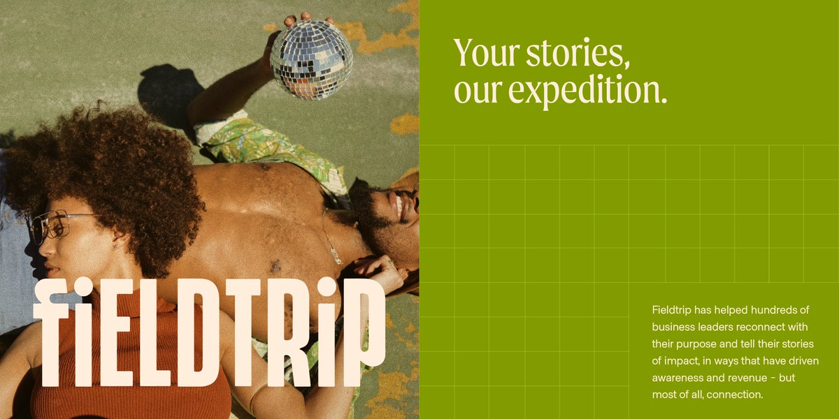 Brand elements for Fieldtrip, a Calgary-based marketing &amp; strategy agency ↓