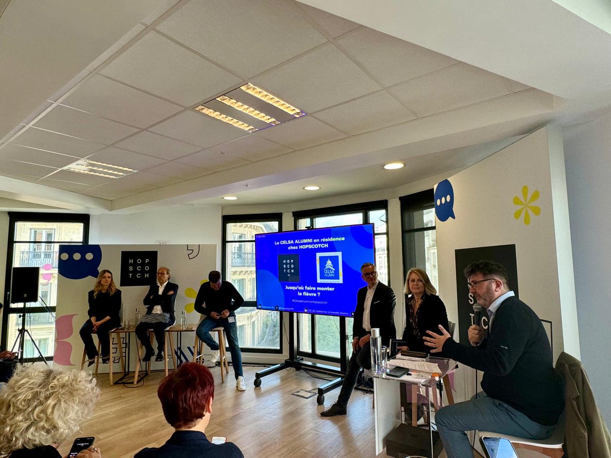 La fièvre monte d'un cran ! C'est parti pour notre talk chez <a href="/HopscotchPR_/">Hopscotch PR</a>  Jusqu'où faire monter la fièvre ? 
Introduction par <a href="/AssaelAdary/">Assaël Adary</a> notre président.  #CELSAAlumniXHopscotch
