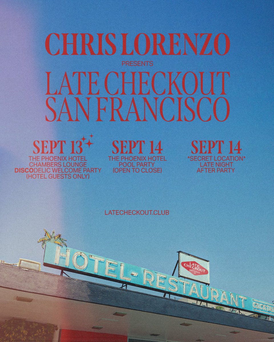 Late Checkout Records tweet media