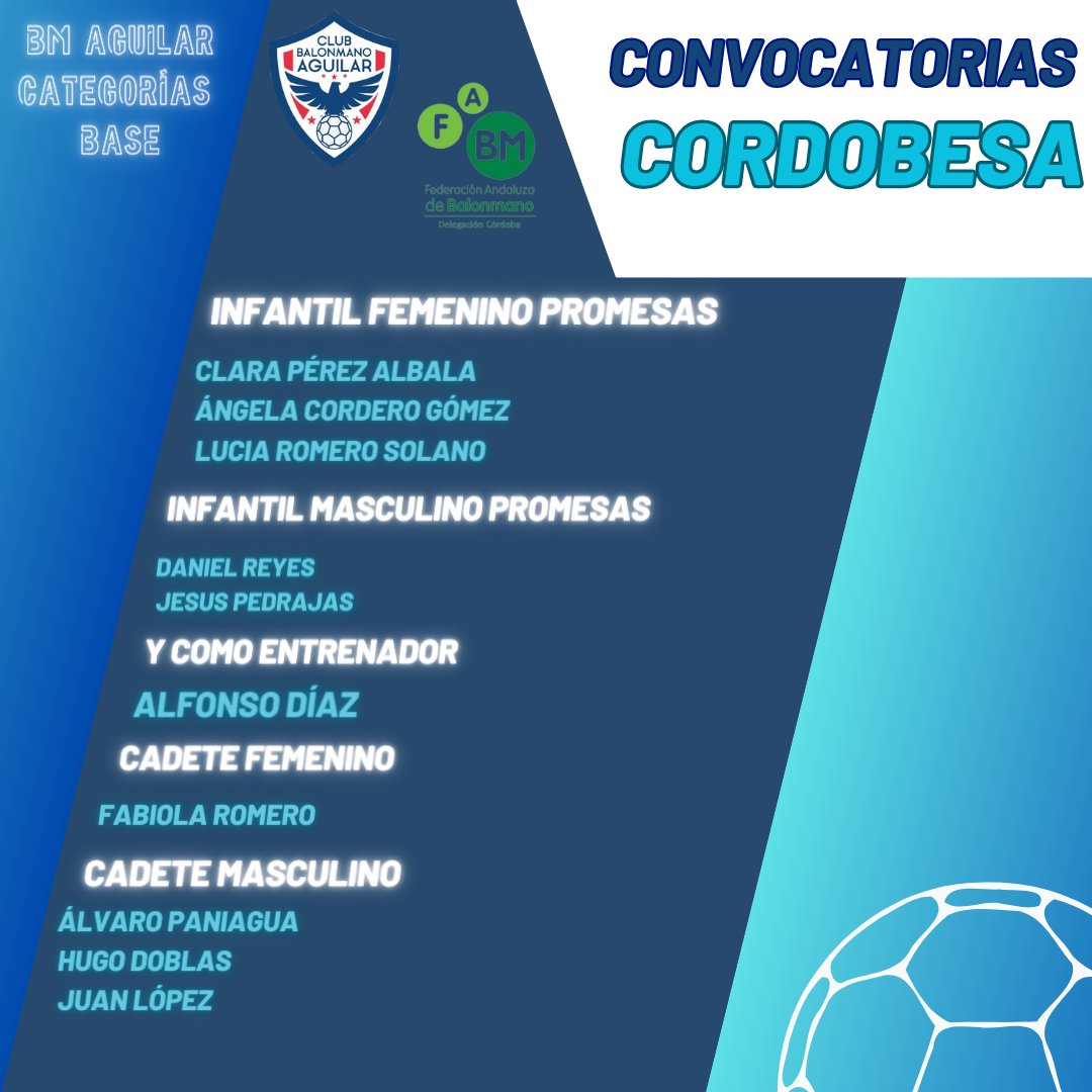❗CONVOCATORIAS CORDOBESA❗

Durante estos fines de semana de junio son muchos los jugadores y jugadoras que asisten a las diferentes concentraciones de la selección cordobesa!!!

Enhorabuena a todos por vuestro logro y participación!!!!💙🤍
