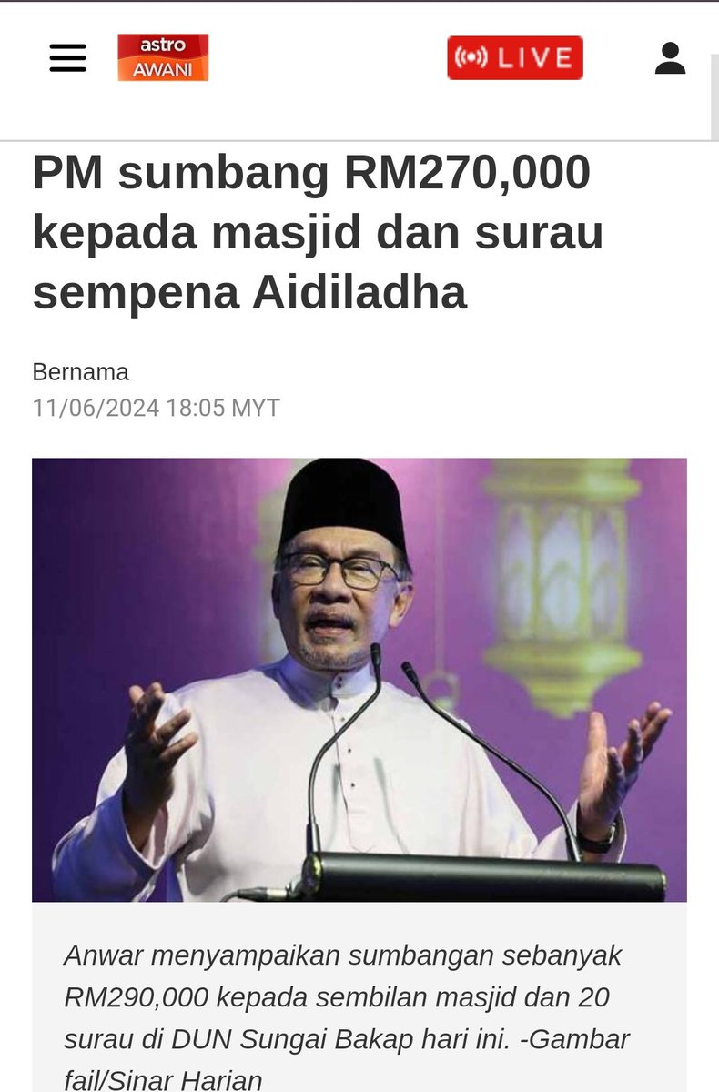 saythenameay's tweet photo. Awal nya tabur dedak pilihanraya?

Korang tahu tak lepas raya haji ada pilihanraya kecil di Sg Bakap?

Rasa2 sumbangan ni kebetulan ke? https://t.co/aQHDPfDbx2