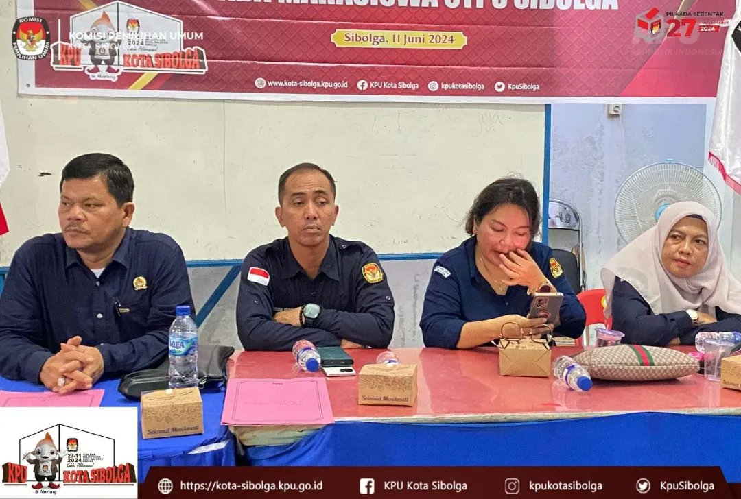 KpuSibolga's tweet photo. #TemanPemilih, Selasa 11 Juni 2024 KPU Kota Sibolga menyambangi kampus Sekolah Tinggi Ilmu Perikanan Sibolga (STPS) untuk melaksanakan kegiatan Sosialisasi dan Pendidikan Pemilih bertajuk KPU Goes to Campus.

#KPUMelayani
#PilkadaSerentak2024 https://t.co/U2ps9isXH2