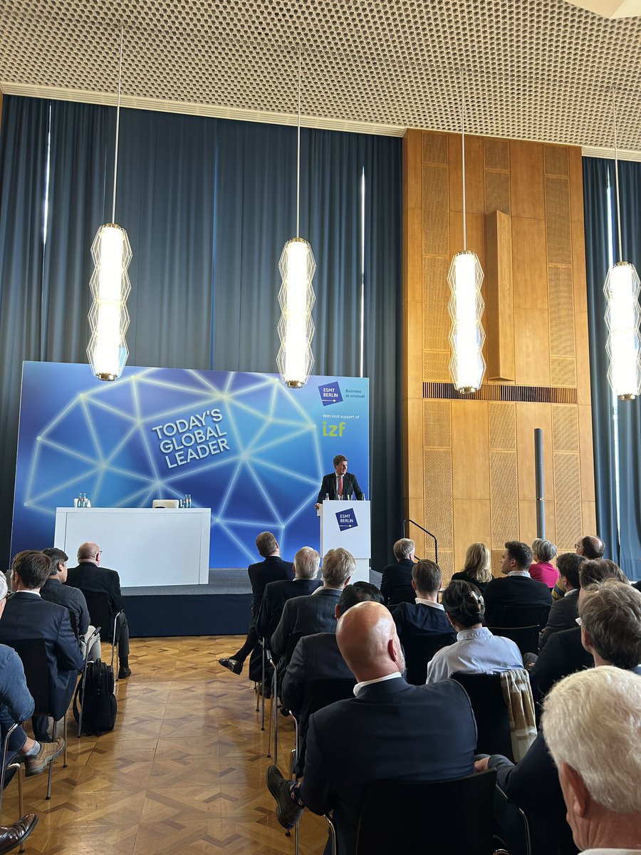 “I strongly believe in the fact that we need strong financial markets, strong financial institutions in Europe to foster growth and innovation here in Europe.”
Jörg Rocholl, president of ESMT Berlin during his opening remarks.
<a href="/izf_dialog/">Initiative zukunftsfähige Führung</a> <a href="/DeutscheBankAG/">Deutsche Bank Deutschland</a> 
#finance #europe