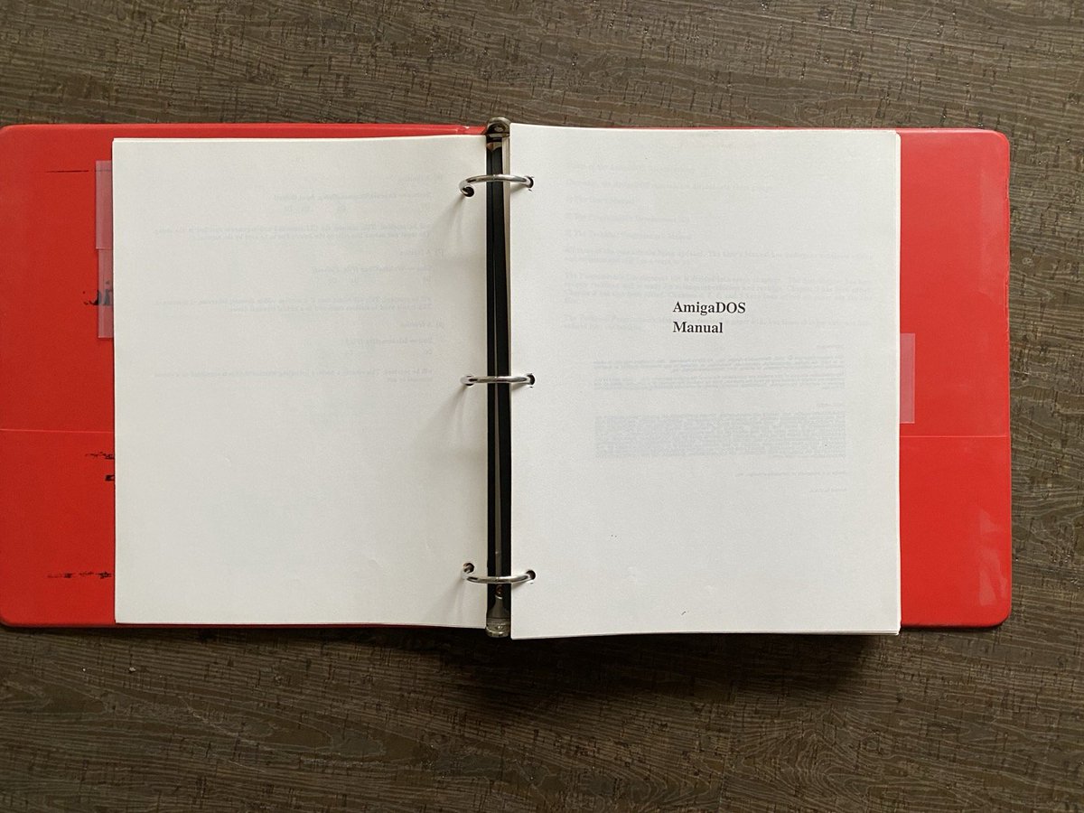 AmigaL0ve's tweet image. I have a 3-ring binder manual that came with my pre-retail Amiga Dev machine this old: April 1985. Actually, I have several different ones like this that came with it…


I wonder if these have ever been scanned and archived anywhere (it would be a big job)?

#computerhistory