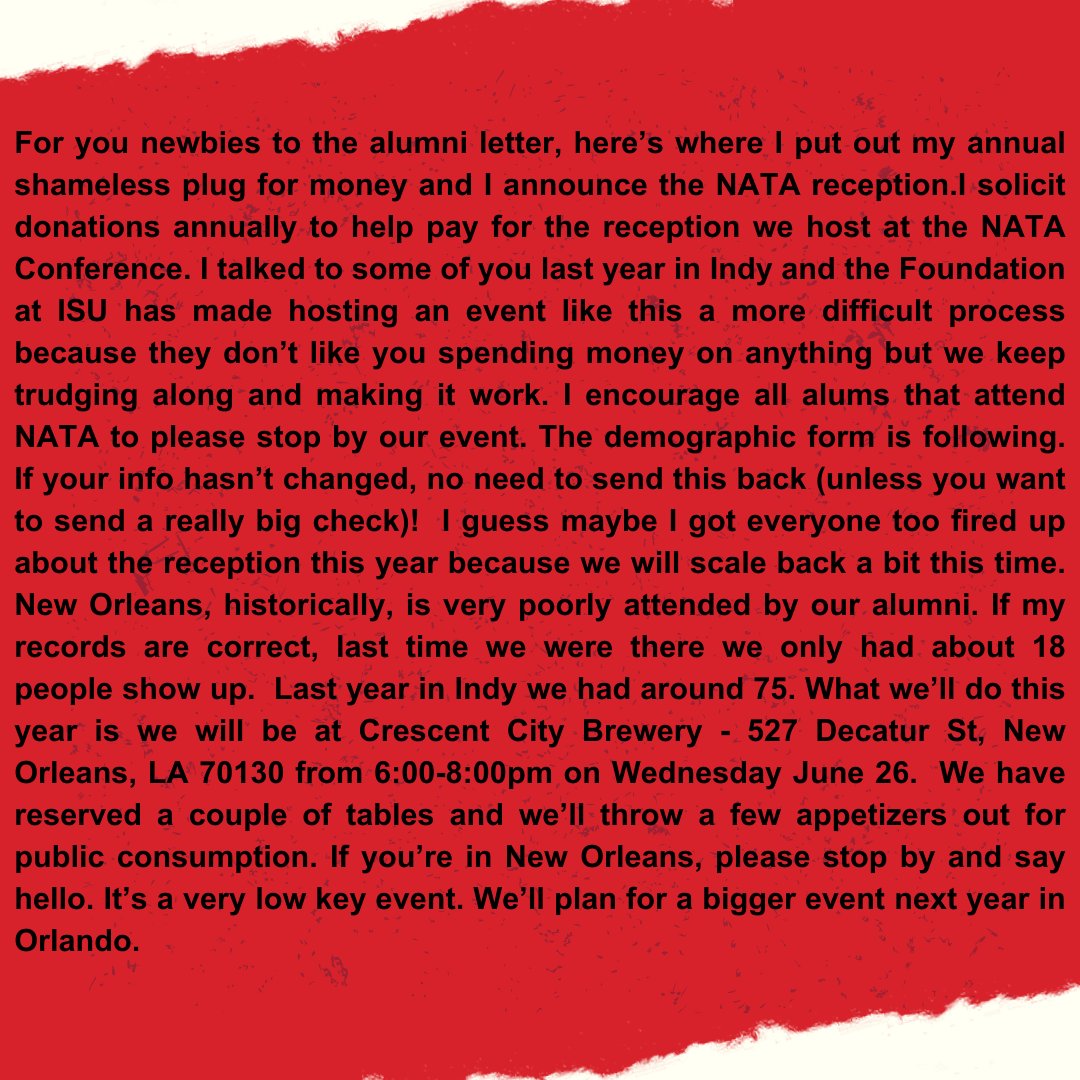 ISU AthleticTraining tweet media