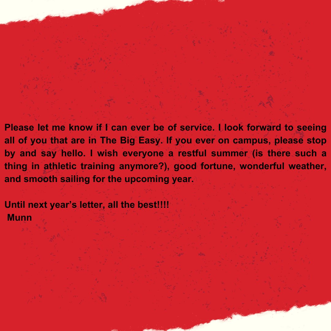 ISU AthleticTraining (@redbirdsat) on Twitter photo From the desk of John Munn:
If you are in need of the demographic/donation form please email jcmunn@ilstu.edu From the desk of John Munn:
If you are in need of the demographic/donation form please email jcmunn@ilstu.edu