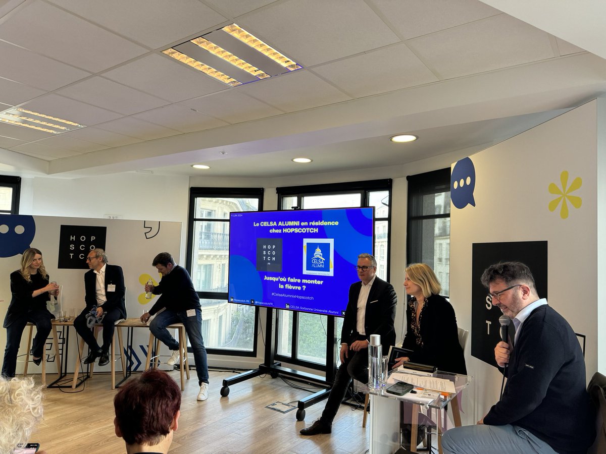 Soirée <a href="/CelsaAlumni/">CelsaAlumniNetwork</a> chez <a href="/HopscotchPR_/">Hopscotch PR</a> sur la #communication #politique vie au travers de l’excellente série « La fièvre ». Un sujet ô combien d’actualité.