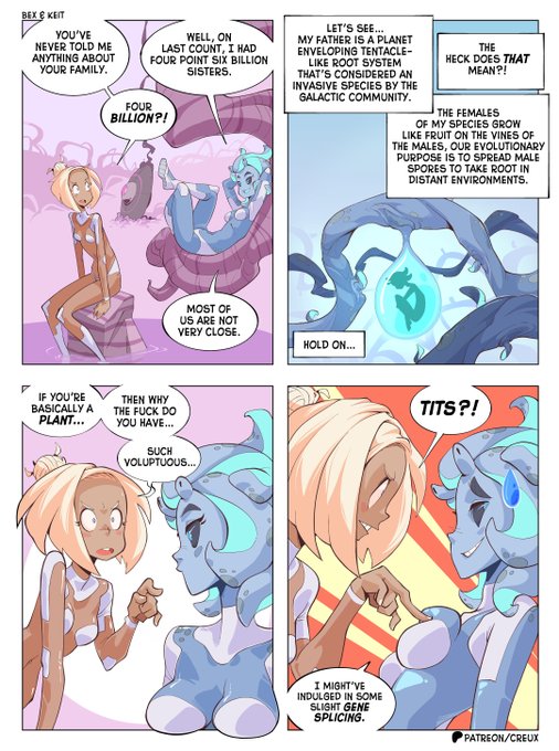 Evolution is just a suggestion if you're sci-fi enough.
---
Bonus panels available to p'tron's. 