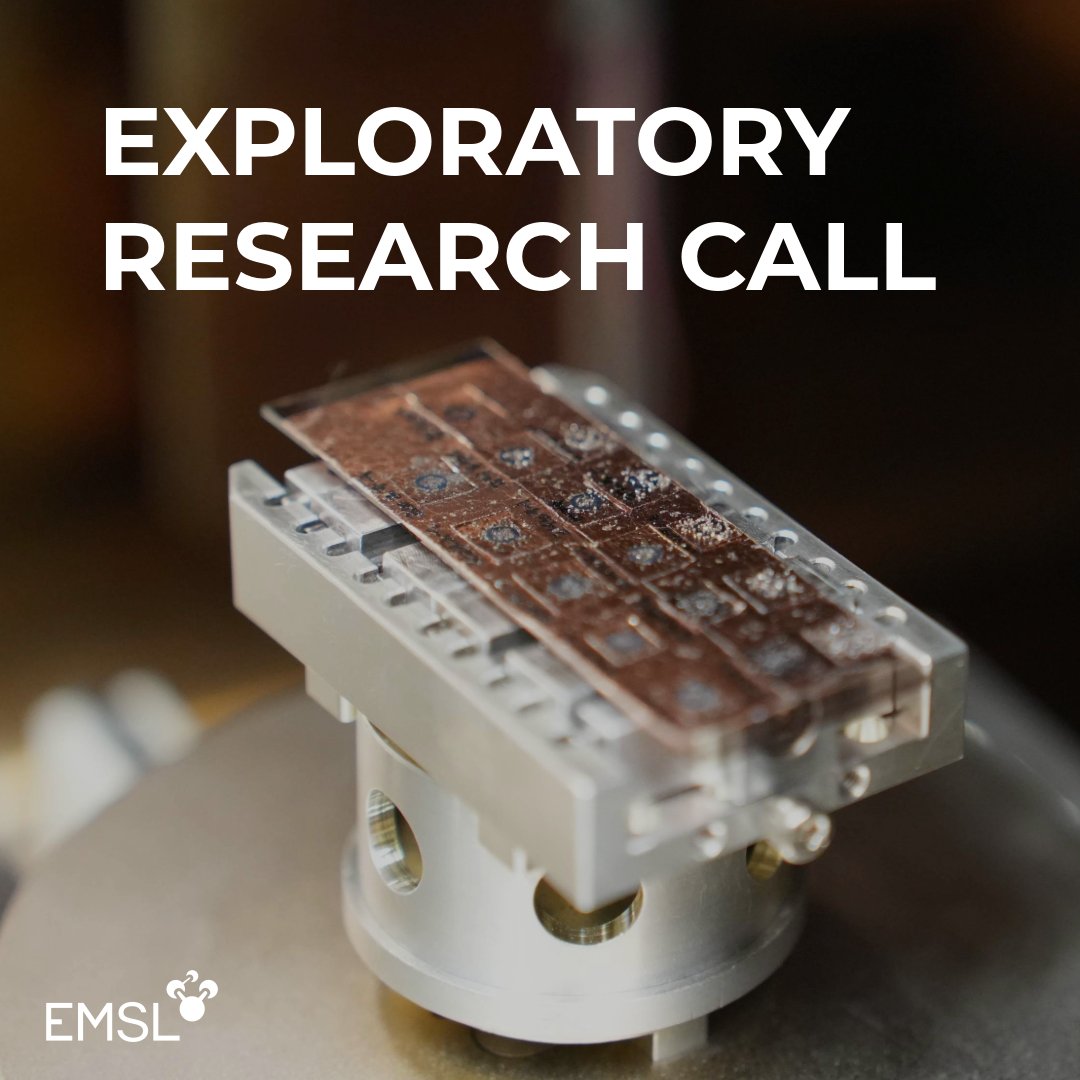 Environmental Molecular Sciences Laboratory (EMSL) (@emslscience) on Twitter photo Your next scientific breakthrough could happen at EMSL.
Submit a letter of intent to <a href="/EMSLscience/">Environmental Molecular Sciences Laboratory (EMSL)</a>'s Exploratory Research call for the opportunity to access instrumentation & expertise for your environmental, biological, & computing research: bit.ly/4bVsZOd
<a href="/doescience/">DOE Office of Science</a> Your next scientific breakthrough could happen at EMSL.
Submit a letter of intent to <a href="/EMSLscience/">Environmental Molecular Sciences Laboratory (EMSL)</a>'s Exploratory Research call for the opportunity to access instrumentation & expertise for your environmental, biological, & computing research: bit.ly/4bVsZOd
<a href="/doescience/">DOE Office of Science</a>