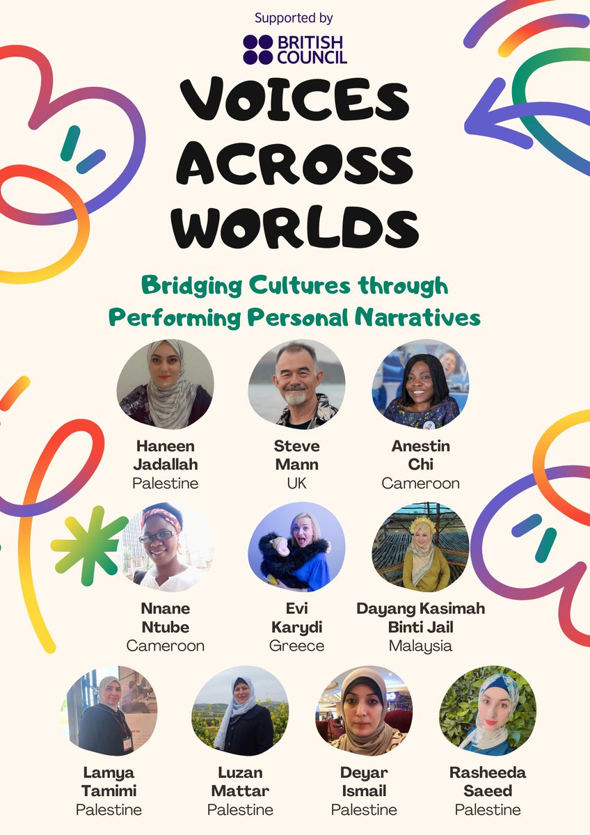 It's a privilege for me to be working on the British council's Palestine Language for Resilience remote theatre project, Voices Across Worlds. 

This is a fantastic project that aims to elevate young voices through personal narratives.