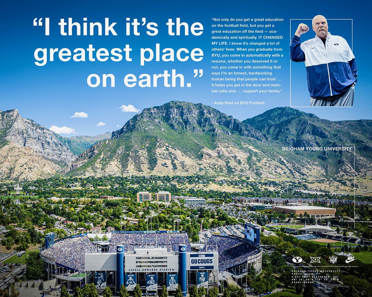 BYUfootball's tweet photo. The GREATEST place on earth. https://t.co/crwzZop4d9