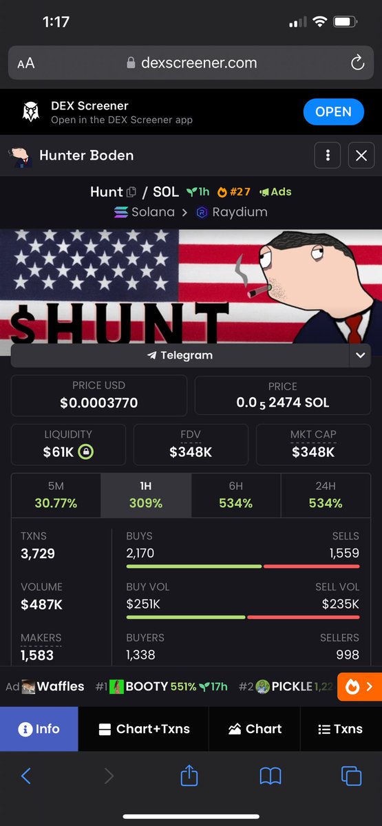 panJEETsol's tweet photo. I’m hearing that the OG $HUNT that we all know about isn’t the first $HUNT, some guy stubbled upon it on https://t.co/xhONZG3PZP and saw that it’s created a day before the $HUNT we all know. 

Now he’s sending it.

6ufyHWqXakHHv1rXrdZrycto6pFHFdhdh9hiG43GTvn2

Send it. https://t.co/6dCJTEbjwp
