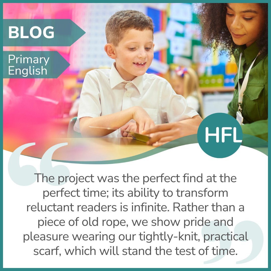 New blog!📚
This week's read comes from guest blogger Hayley Bloss who is a Leading Practitioner at a school in Suffolk. 
In it, she shares her experience of HFL's Reading Fluency Project, and reflects on its incredible impact in her school. 
Read all about their work here: