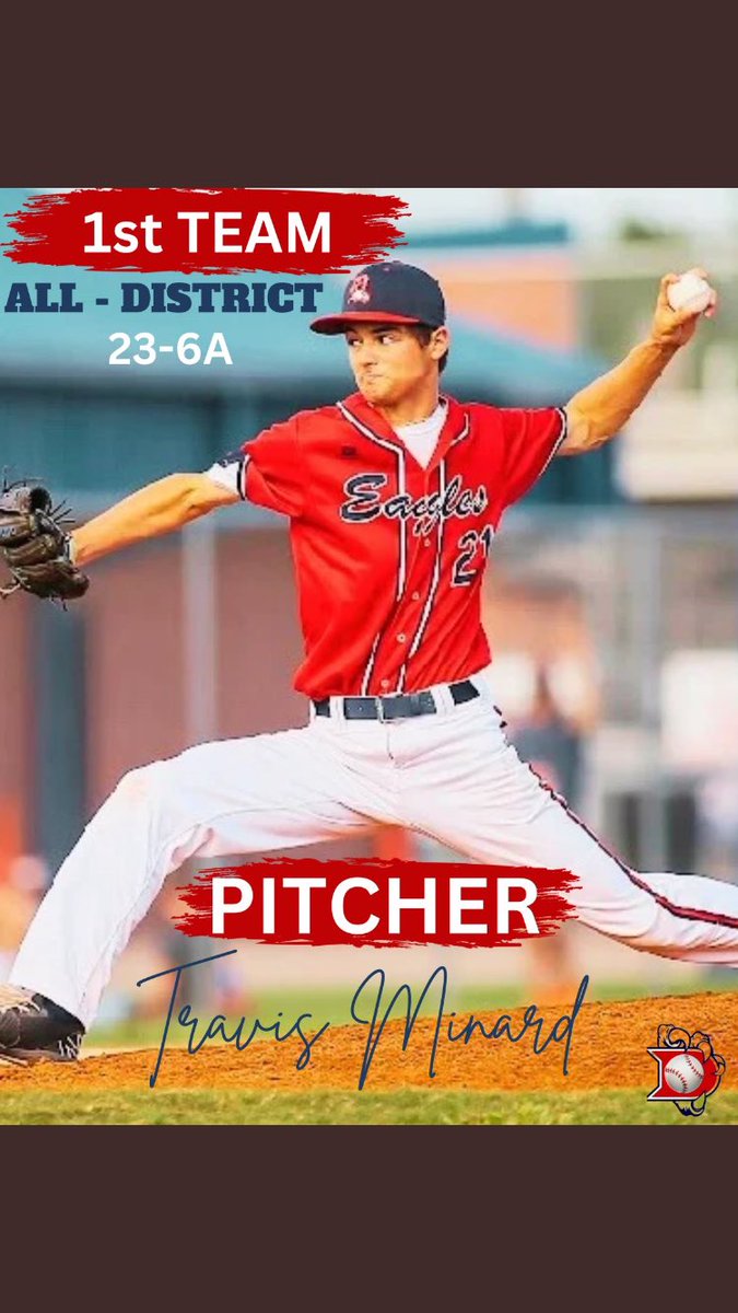 Travis Minard (@minard_travis) on Twitter photo Honored to be named First Team All District 23-6A pitcher! Thank you <a href="/dawson_baseball/">DawsonEaglesBaseball</a> for the past 4 years. Looking forward to what’s next.
<a href="/TheCoachSanchez/">Ricky Sanchez</a> <a href="/CoachCCom/">Chris Comstock</a> Honored to be named First Team All District 23-6A pitcher! Thank you <a href="/dawson_baseball/">DawsonEaglesBaseball</a> for the past 4 years. Looking forward to what’s next.
<a href="/TheCoachSanchez/">Ricky Sanchez</a> <a href="/CoachCCom/">Chris Comstock</a>