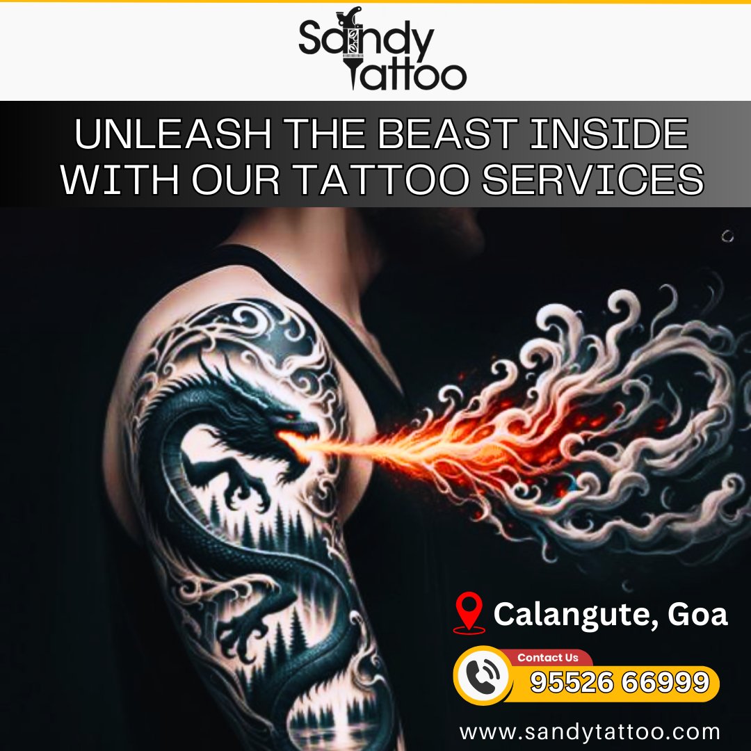 SandyTattoo1's tweet photo. Unleash the Beast with Sandy Tattoo Studio! 

Discover bold, powerful designs that reflect your inner strength. Book your session today and let your true self shine through our exceptional tattoo artistry.

📞 Call now: 95526 66999
🌐 Explore more: https://t.co/37HJ7JqZpF https://t.co/Vhw68K8m3X