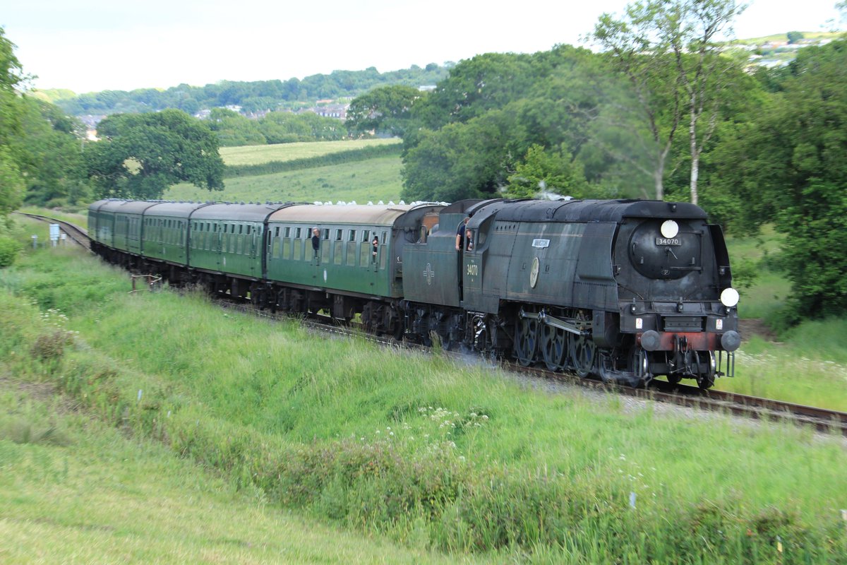 Synchorus's tweet image. Had a fantastic time at @SwanRailway&apos;s Strictly Bulleid II event last weekend, amazing to see so many of these engines working on one line!