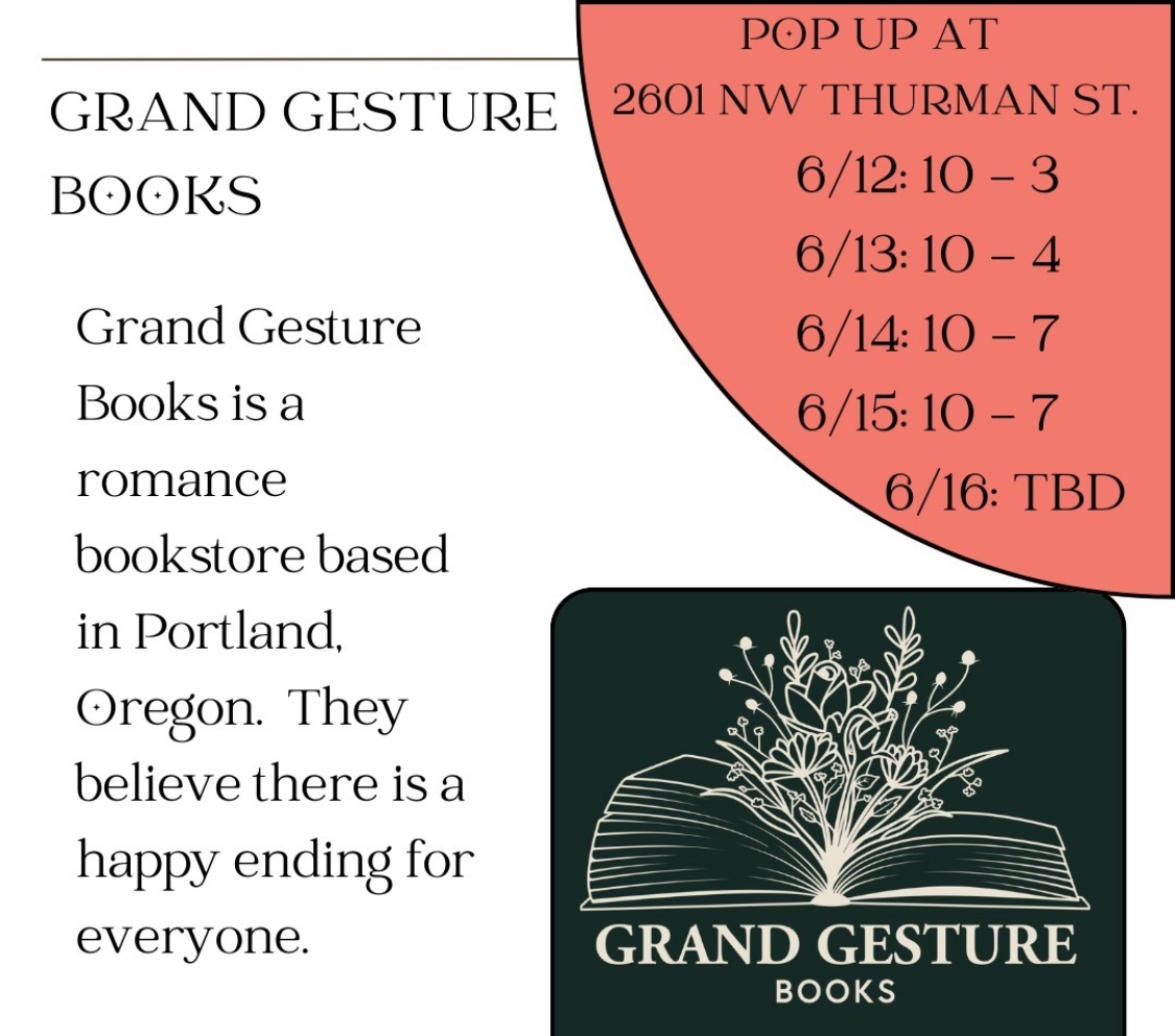 It’s Portland Book Week here and I’ll be doing a five day pop-up at Bishop and Wilde in NW! I’ll have lots of stock so I hope that you consider coming by and offering your support. On Sunday, I’ll be there from 10-5!