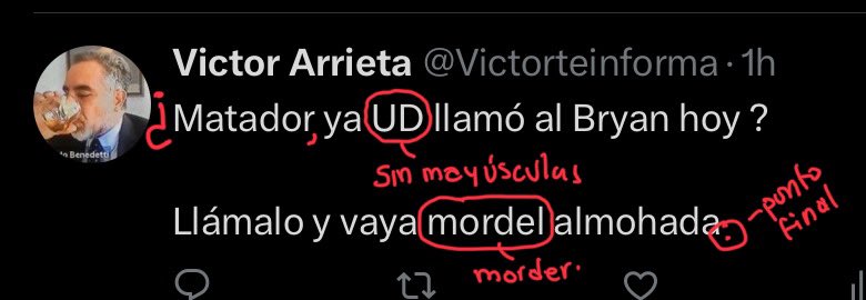 Matador000's tweet photo. Puedo soportar cientos de insultos de los uribistas todos los días, pero aún no puedo con su falta de ortografía.

Un rebaño de ignorantes, que se auto perciben como gente de bien y su faro intelectual es María Fernanda Cabal.

La Revista Semana debería tener una separata de ortografía para orates.