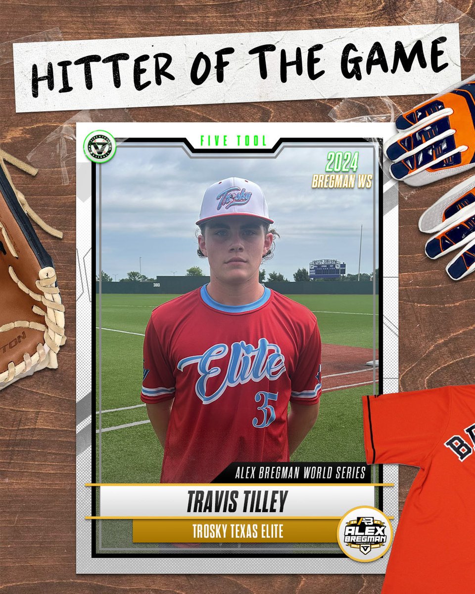 ✭Five Tool Texas✭ (@fivetooltexas) on Twitter photo #BregmanWS F: <a href="/Troskytexas/">Trosky Texas Baseball</a> Elite 13, TBT Ballers Texas 15U 3
PoG: Caden Shaw 3 IP, 5K, H
Hitter: <a href="/TravisTilley15/">Travis Tilley</a> 1-2, 3B, 3 RBI, BB #BregmanWS F: <a href="/Troskytexas/">Trosky Texas Baseball</a> Elite 13, TBT Ballers Texas 15U 3
PoG: Caden Shaw 3 IP, 5K, H
Hitter: <a href="/TravisTilley15/">Travis Tilley</a> 1-2, 3B, 3 RBI, BB