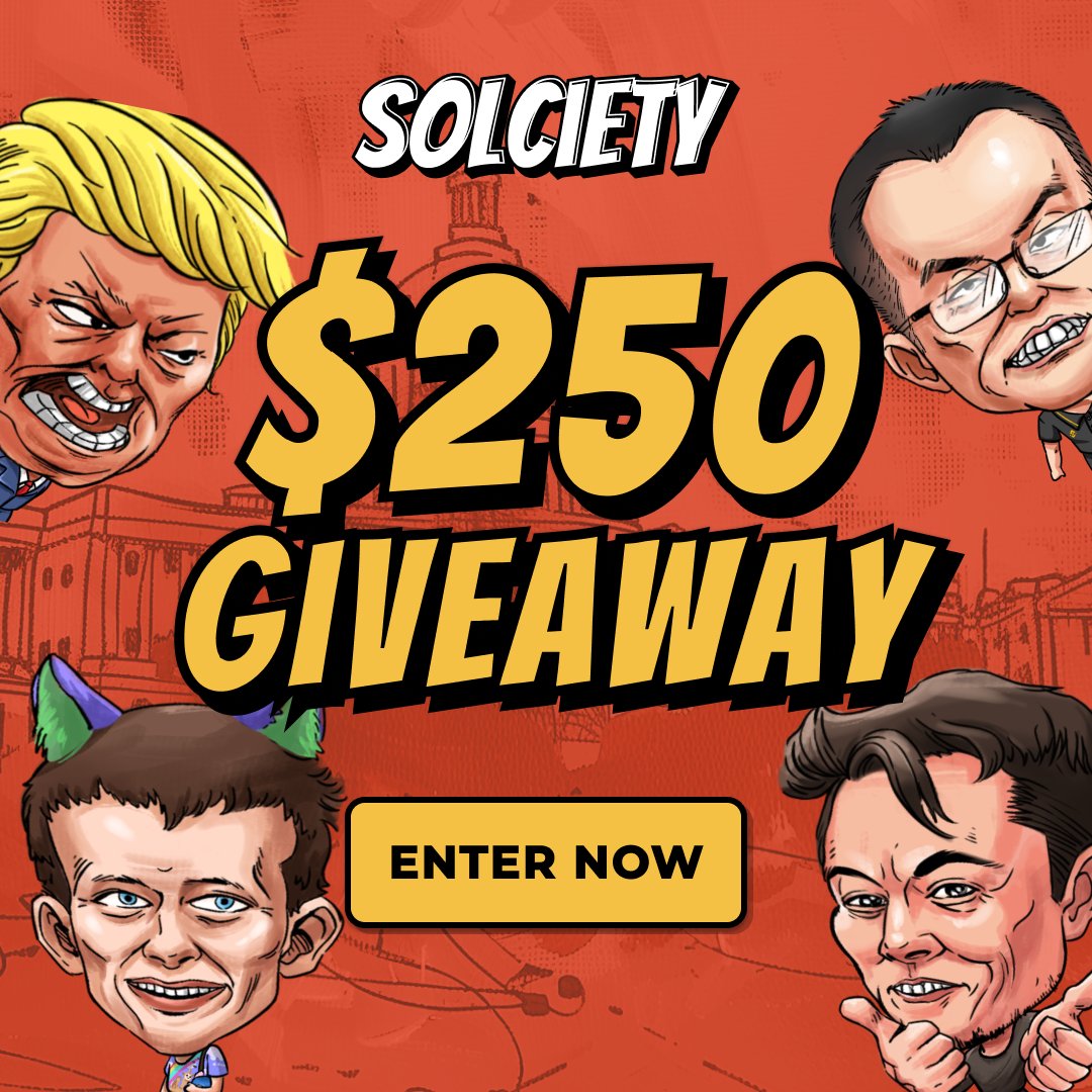 It's time to give back to the people.

Too many greedy politicians just take, take take.

$250 to a degen out there!

All you have to do is:
1. Follow <a href="/SOLcietycoin/">SOLciety</a>
2. Like, RT &amp; comment on our pinned post
3. Comment 'DONE' in the comments

7 days to enter.

$SLCTY