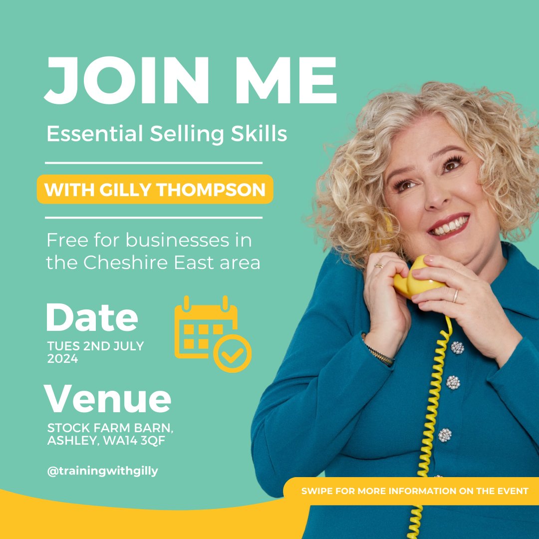 training_ttd's tweet photo. My last Management and Leadership workshop was such a hit that I’ve been invited back to teach us about Essential Selling Skills!

BOOK HERE https://t.co/lWFXN4jUSC

#cheshirebusiness #cheshireentrepreneur #supportcheshire #cheshireconnect #northwestbusiness https://t.co/VTeE5L4oHV