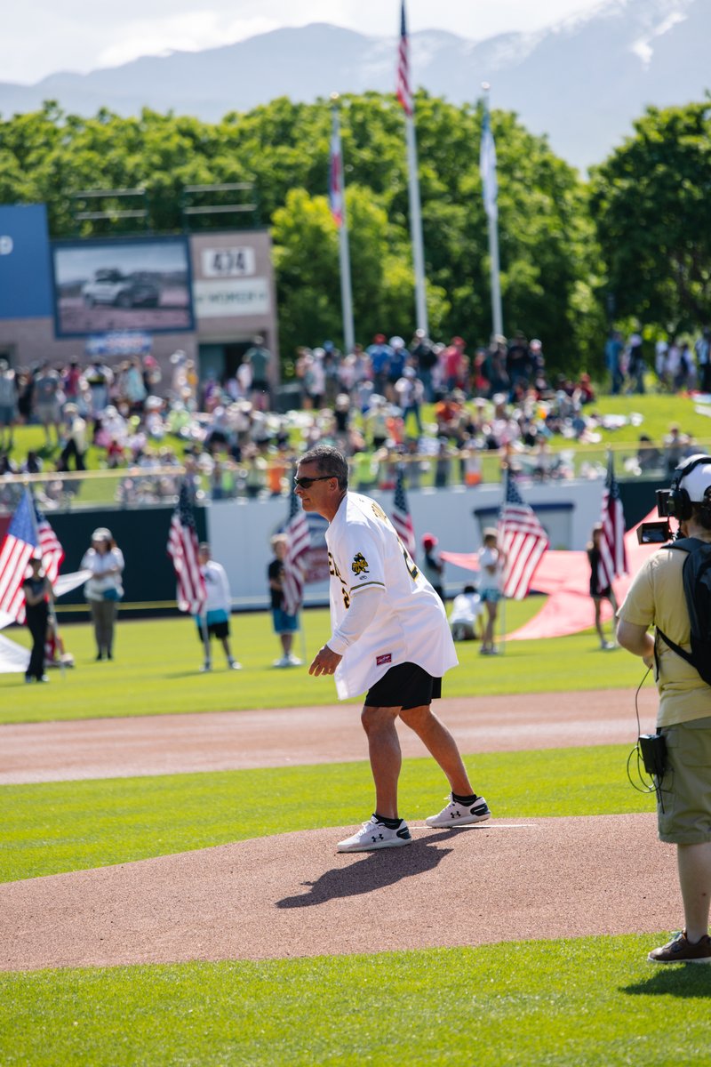medonegroup's tweet photo. Stepped up to the plate and hit a home run with the @SaltLakeBees for a fantastic Kid's Day at the ballpark! ⚾️

It was a blast seeing local students cheering on the Bees and making memories that will last a lifetime. #MedOne #SLCBees https://t.co/YRCxvPMzu8
