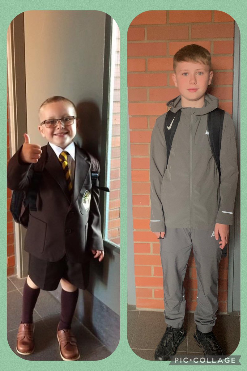 First day in P1 and last day in P7 🤎💛 <a href="/StFrancis_PS/">St Francis PS&NC</a> hope you all have the best day 🥳