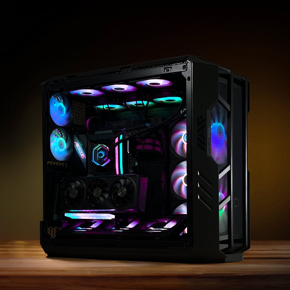 Was für ein geiler HAF 700 Build von <a href="/grigobyte/">GRIGOBYTE</a>! 
Um Airflow muss man sich hier definitiv keine Gedanken machen 😎

#CoolerMaster #MakeItYours #HAF700