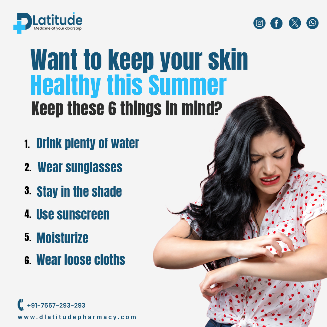 dlatitudee's tweet photo. Looking to maintain healthy skin this summer? ☀️ Remember these 6 essentials from D Latitude Pharmacy:

Stay hydrated by drinking plenty of water 💧

Always apply sunscreen with SPF to shield your skin from harmful UV rays 🌞

Clicking Here Now 🤯👇
https://t.co/Mhl1Ijl8gm https://t.co/UHtdGjTlku