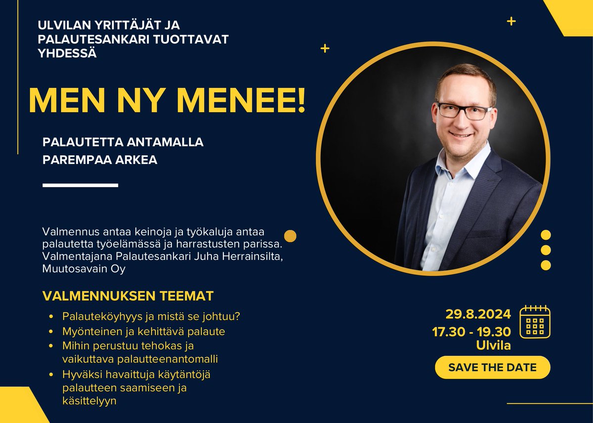 Jäi sanomatta-en nyt viitsinyt ottaa esille-miksi se noin toimii-taas mökötetään…..

Palautetaidoissa meillä on paljon opittavaa. Huippuvalmennus tulossa, laita päivä ylös! 

#palaute #valmennus #yrittäjät