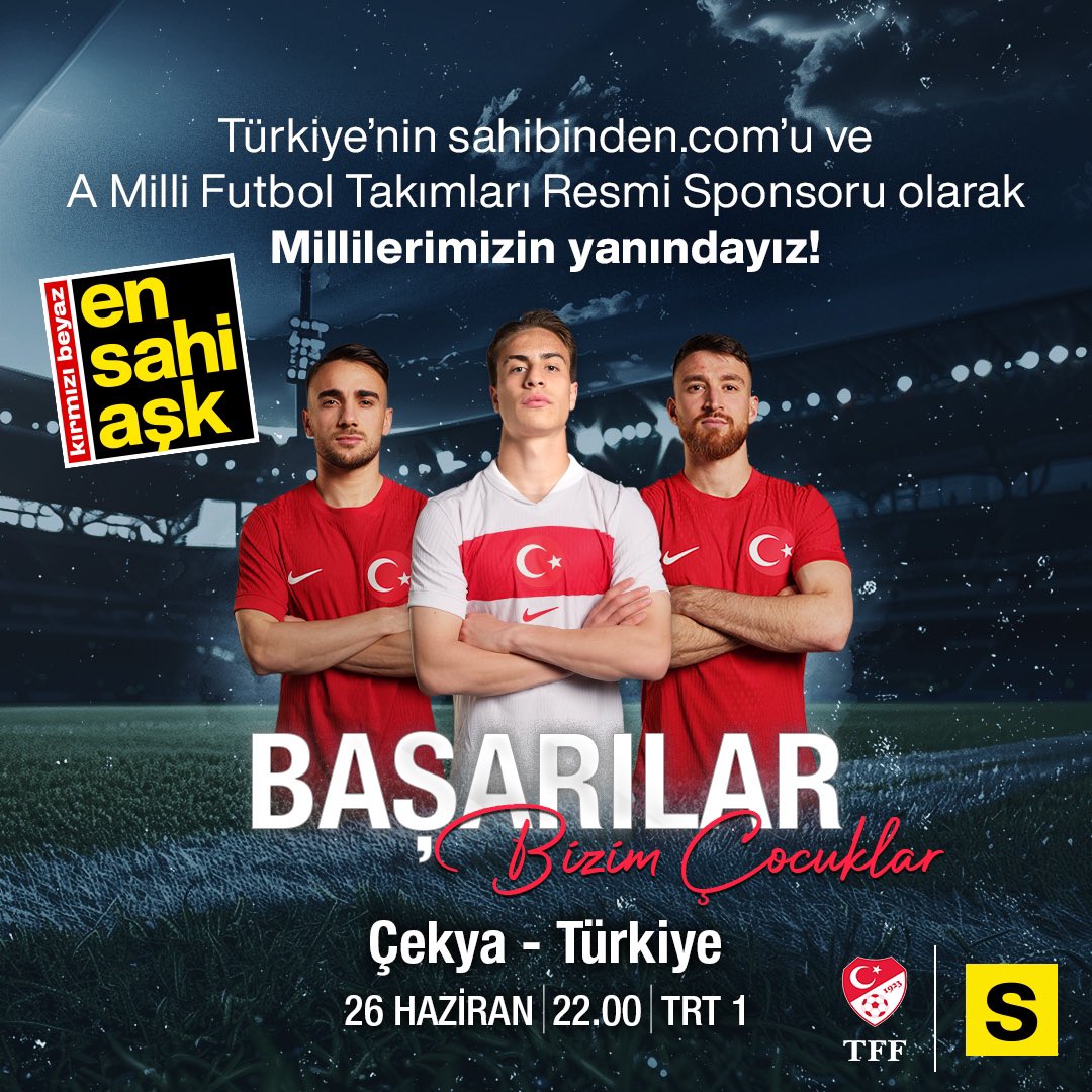 Haydi Türkiye, haydi bizim çocuklar! Son 16 için büyük mücadele bugün! 🇹🇷 🇹🇷 🇹🇷  

#EnSahiAşk